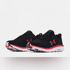 Men’s Under Armour Men's Charged Assert 9 Marble (Black / White / Red) Size 10